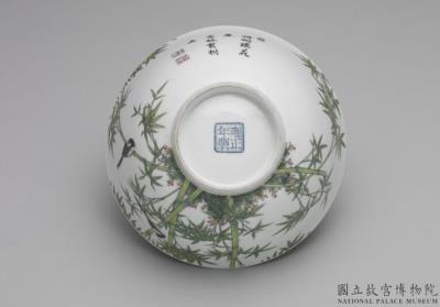 图片[3]-Bowl with bamboo and birds in falangcai painted enamels, Qing dynasty, Yongzheng reign (1723-1735)-China Archive